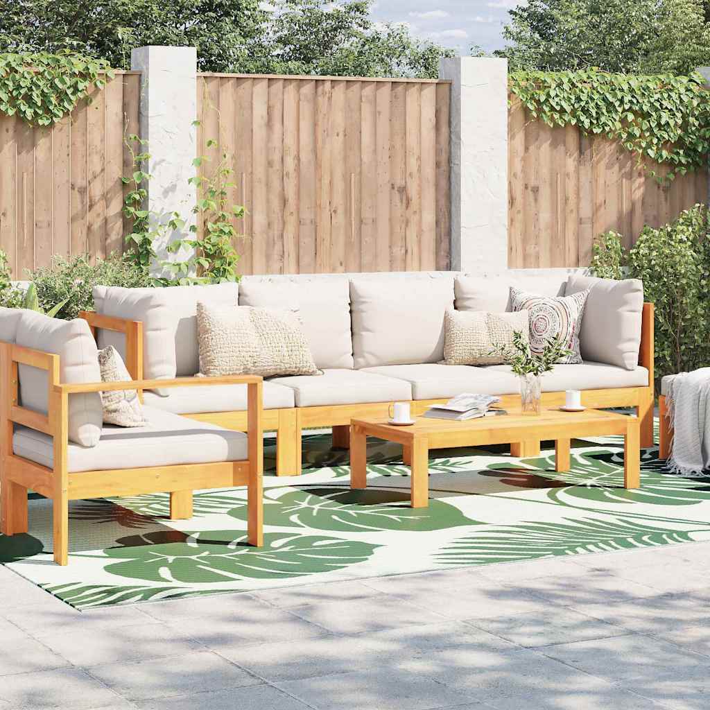 Vidaxl buitentapijt arakil groen en wit 400 × 300 cm 50% polypropyleen