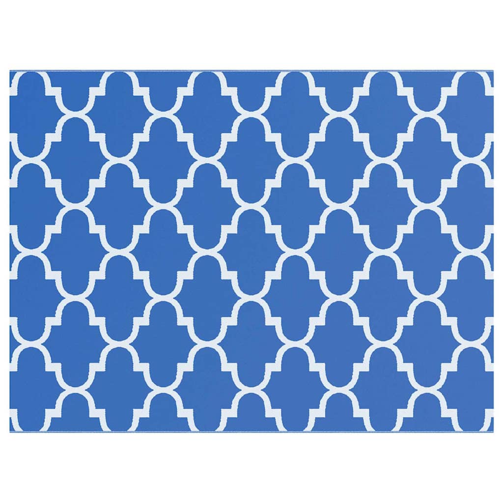 Vidaxl buitentapijt arakil blauw en wit 400 × 300 cm 50% polypropyleen