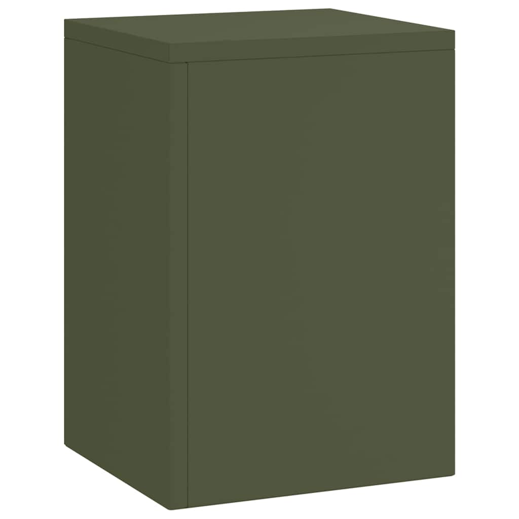 Vidaxl plantenstandaard 3 pcs olijfgroen staal