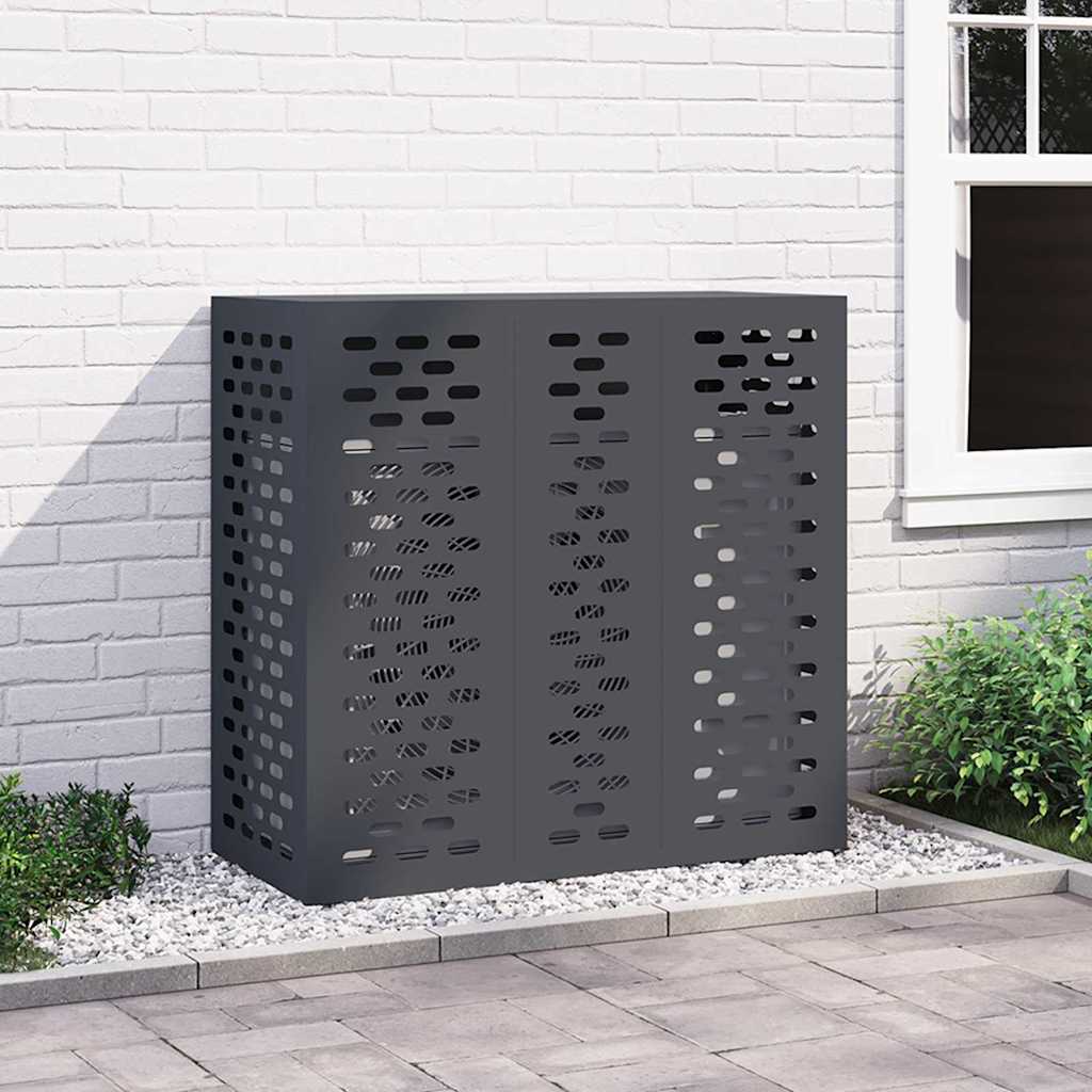 Vidaxl airconditioner hoes antraciet 110 x 50 x 105 cm staal
