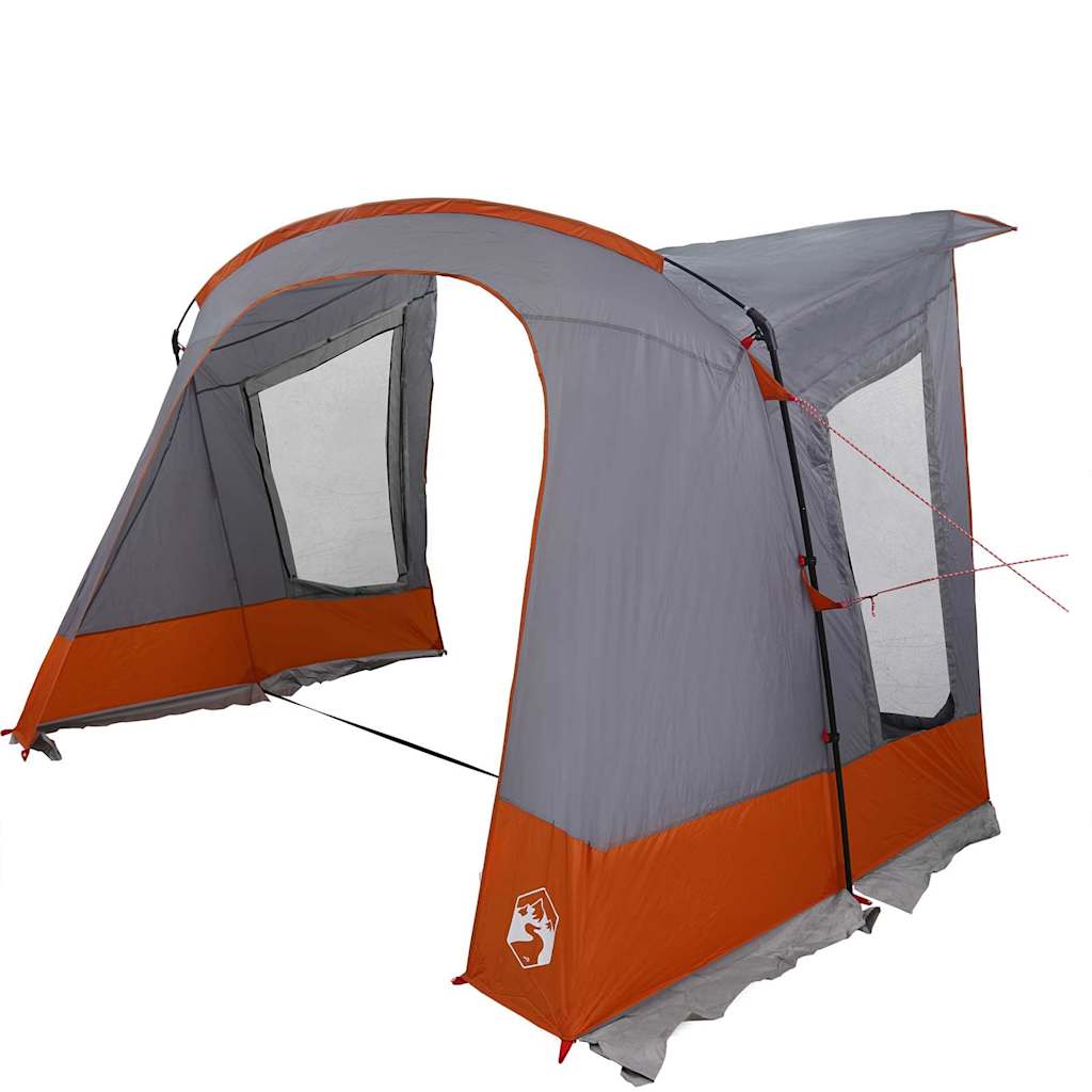 Vidaxl caravan tent met dak grijs en oranje 252 x 245 x 245 cm
