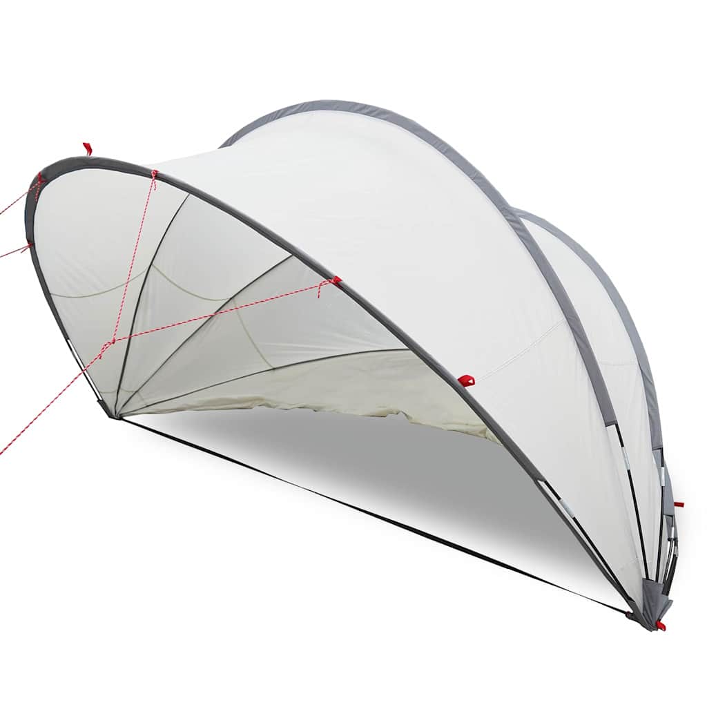 Vidaxl pooldome grijs en oranje 405 x 405 x 192 cm