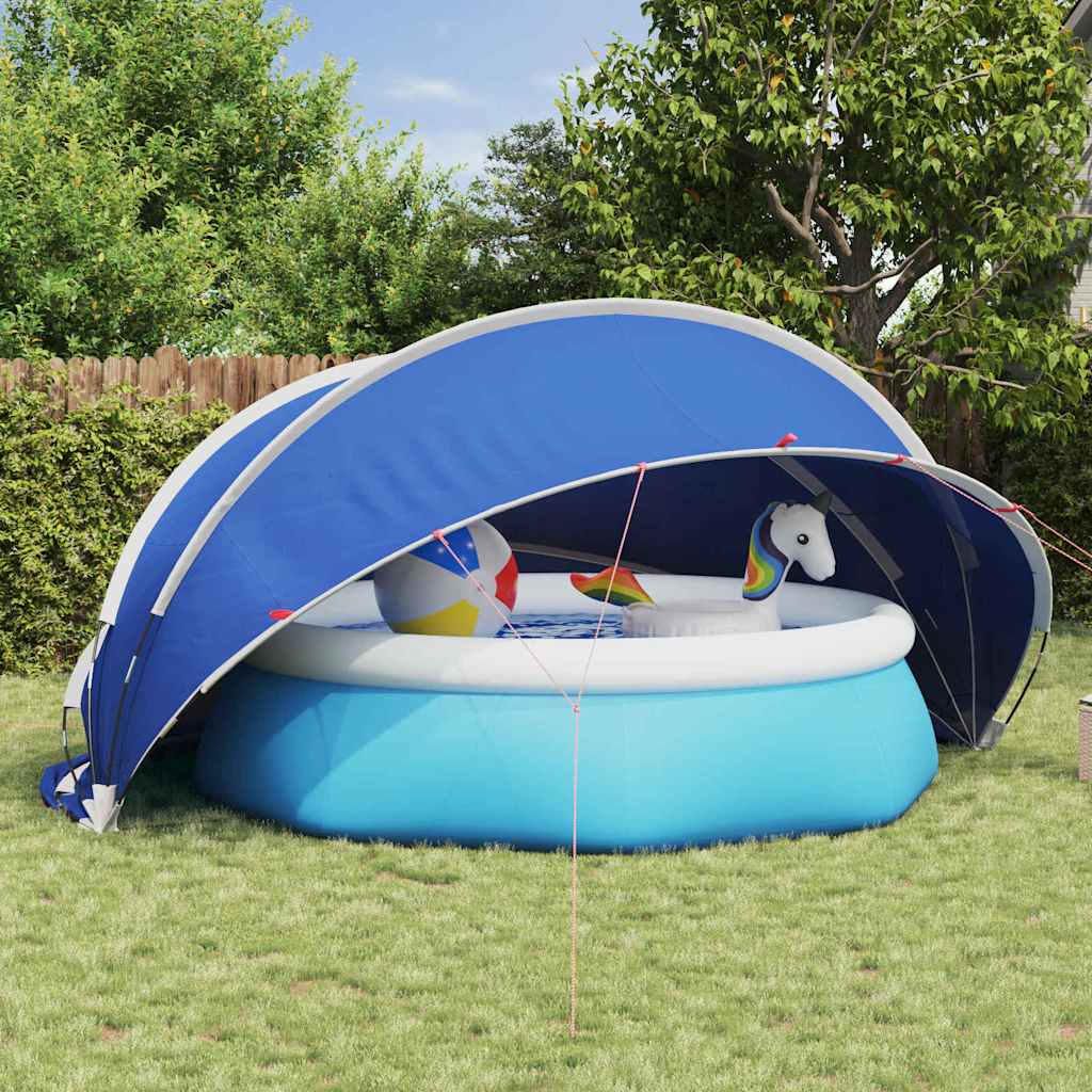 Vidaxl pooldome groen 430 x 430 x 210 cm 185t polyester met pu-coating