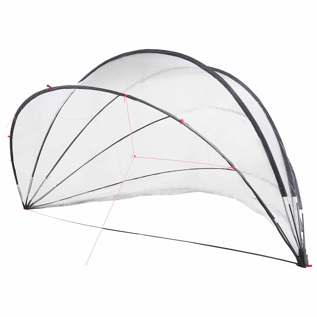 Vidaxl pooldome doorzichtig 546 x 516 x 250 cm pvc