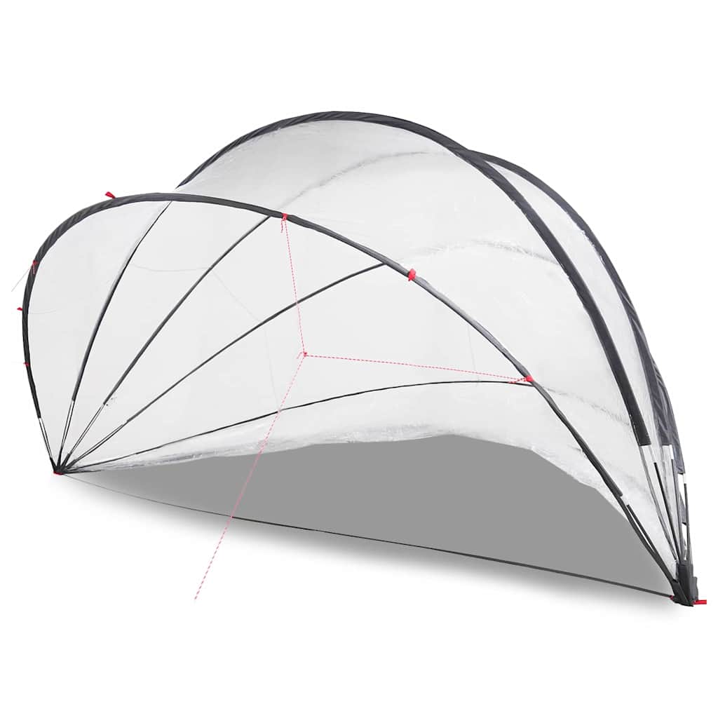 Vidaxl pooldome doorzichtig 546 x 516 x 250 cm pvc