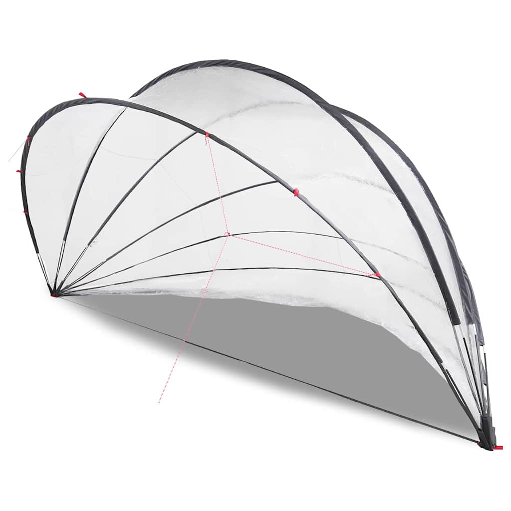 Vidaxl pooldome doorzichtig 592 x 590 x 275 cm pvc