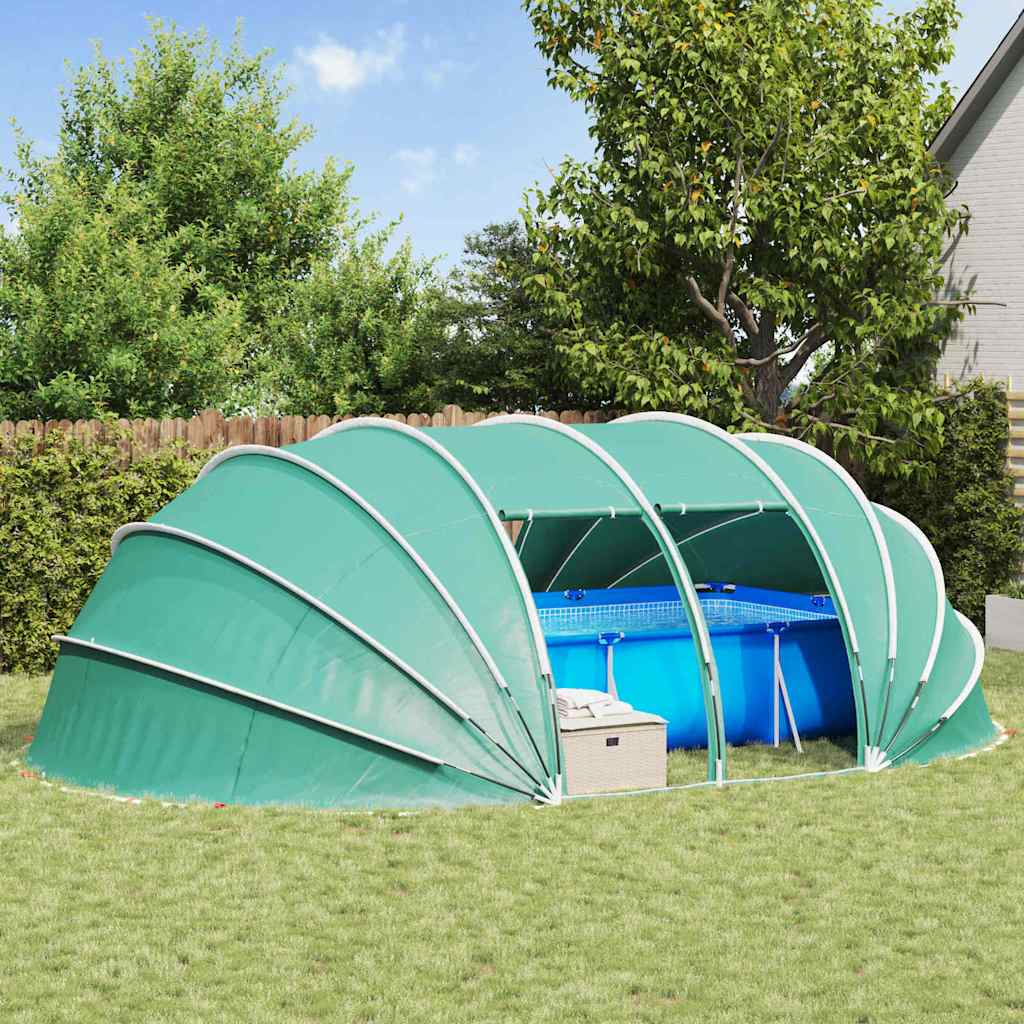 Vidaxl zwembad tent koepel blauw 640 x 432 x 205 cm