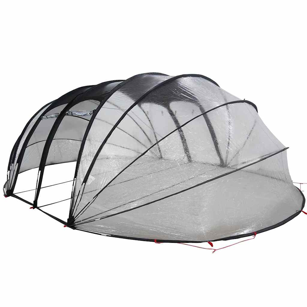 Vidaxl zwembad tent koepel doorzichtig 640 x 432 x 205 cm pvc