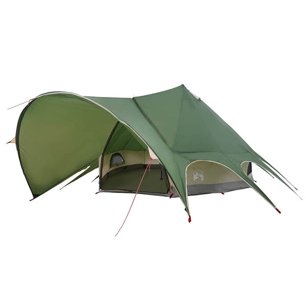 Vidaxl teepee tent 9-person 9-persoons groen en grijs