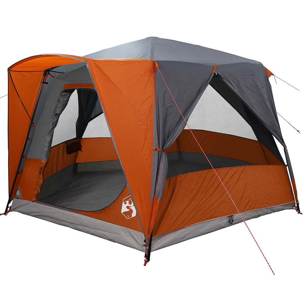 Vidaxl cabine tent 5-persoon 5-persoons grijs en oranje