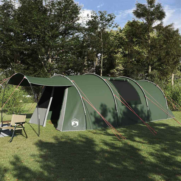 Vidaxl tunnel tent 4-person 4-persoons groen en wit