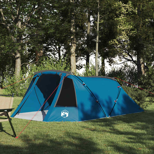 Vidaxl tunnel tent 3-person 3-persoons blauw en grijs