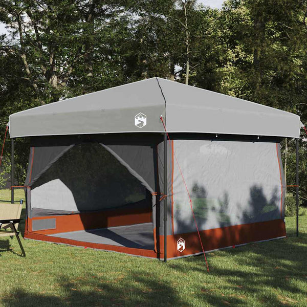 Vidaxl binnen tent voor 7 personen 7-persoons grijs en oranje