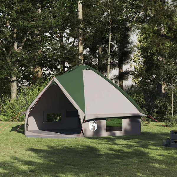 Vidaxl teepee tent 8-persoon 8-persoons groen en wit
