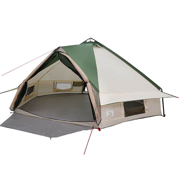 Vidaxl teepee tent 8-persoon 8-persoons groen en wit