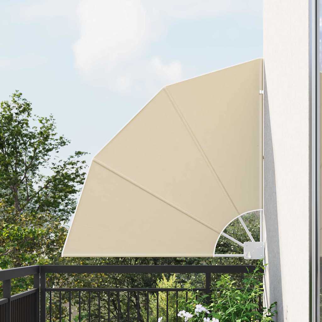 Vidaxl balkon privacy scherm beige 115 x 115 cm polyester