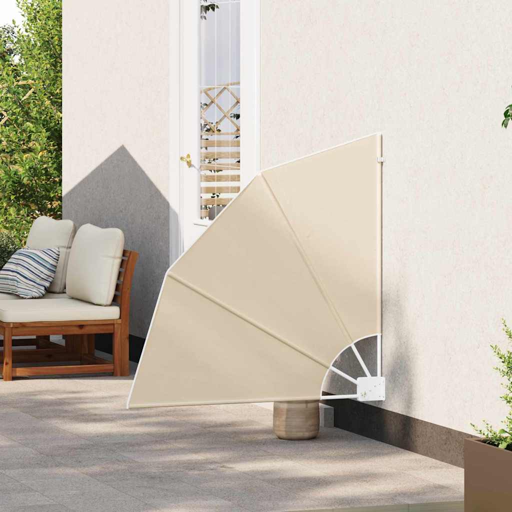 Vidaxl balkon privacy scherm beige 115 x 115 cm polyester