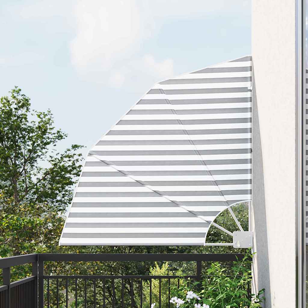 Vidaxl balkon privacy scherm antraciet en wit 115 x 115 cm polyester