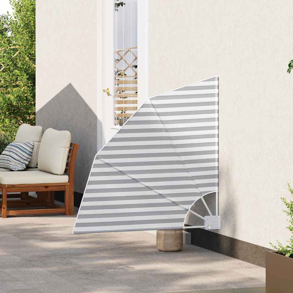 Vidaxl balkon privacy scherm antraciet en wit 115 x 115 cm polyester