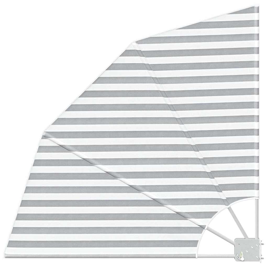 Vidaxl balkon privacy scherm antraciet en wit 115 x 115 cm polyester