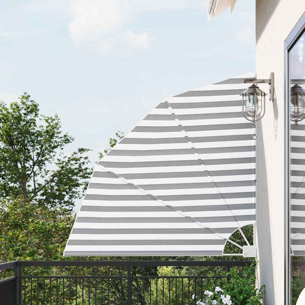 Vidaxl balkon privacy scherm antraciet en wit 160 x 160 cm polyester
