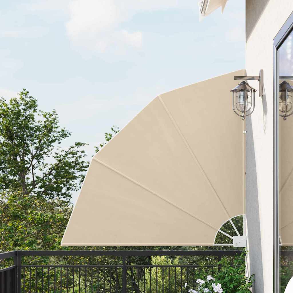 Vidaxl balkon privacy scherm beige 140 x 140 cm polyester