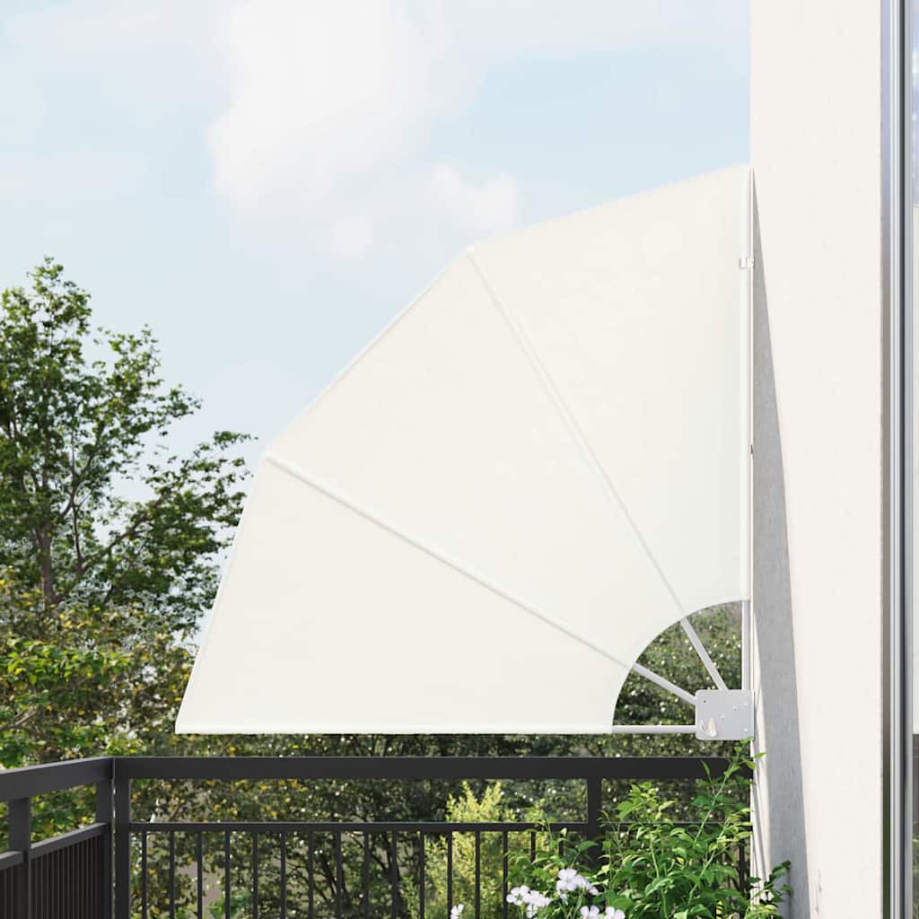 Vidaxl balkon privacy scherm crème 115 x 115 cm polyester