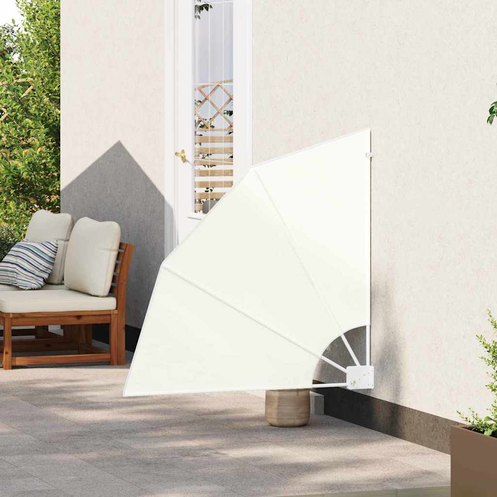 Vidaxl balkon privacy scherm crème 115 x 115 cm polyester