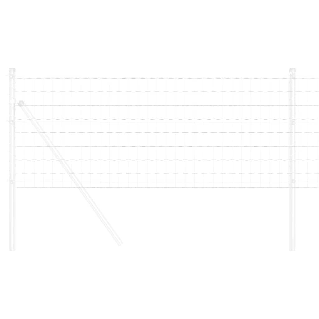 Vidaxl euro hek 0,4 x 25 m pvc-gecoat ijzer