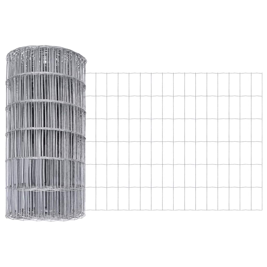 Vidaxl euro hek 0,4 x 50 m pvc-gecoat ijzer