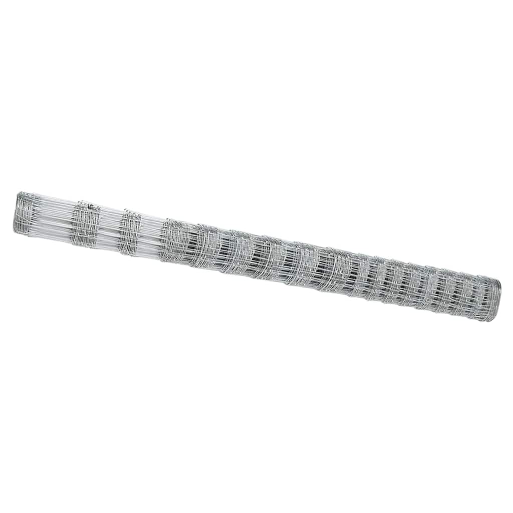 Vidaxl weidehekwerk zilver 25 x 1,5 m gegalvaniseerd staal