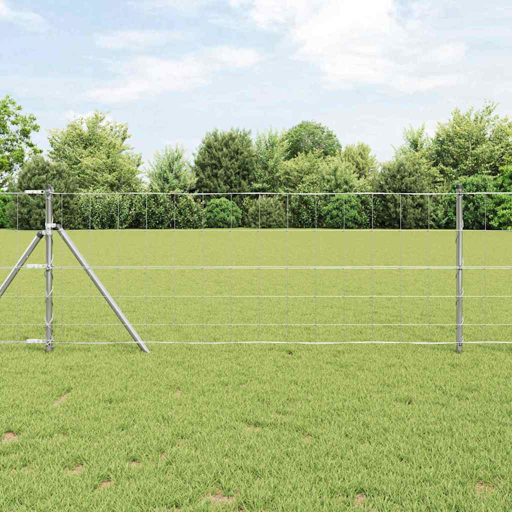 Vidaxl weidehekwerk zilver 50 x 0,8 m gegalvaniseerd staal