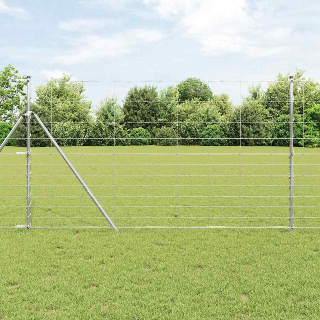 Vidaxl weidehekwerk zilver 50 x 1,4 m gegalvaniseerd staal