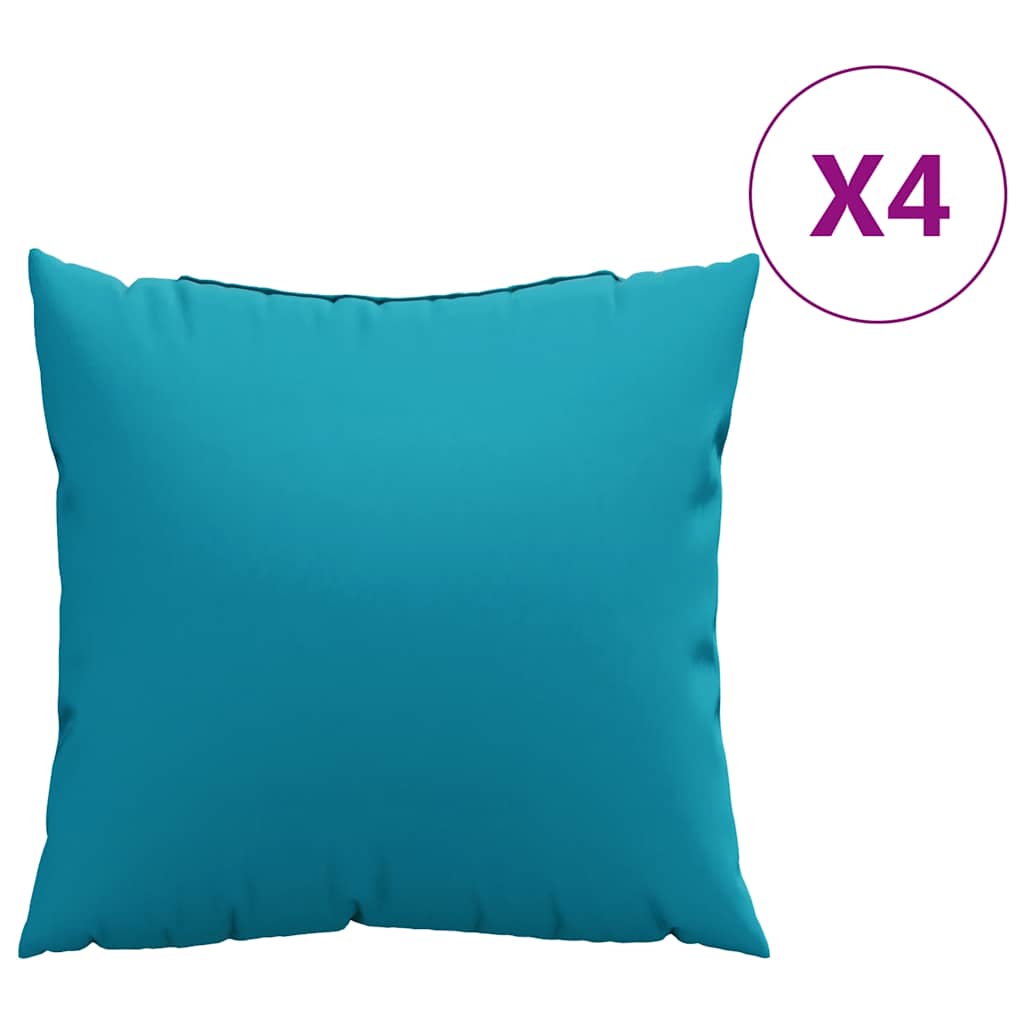 Vidaxl bankkussens 4 stuks blauw 40x40 cm stof
