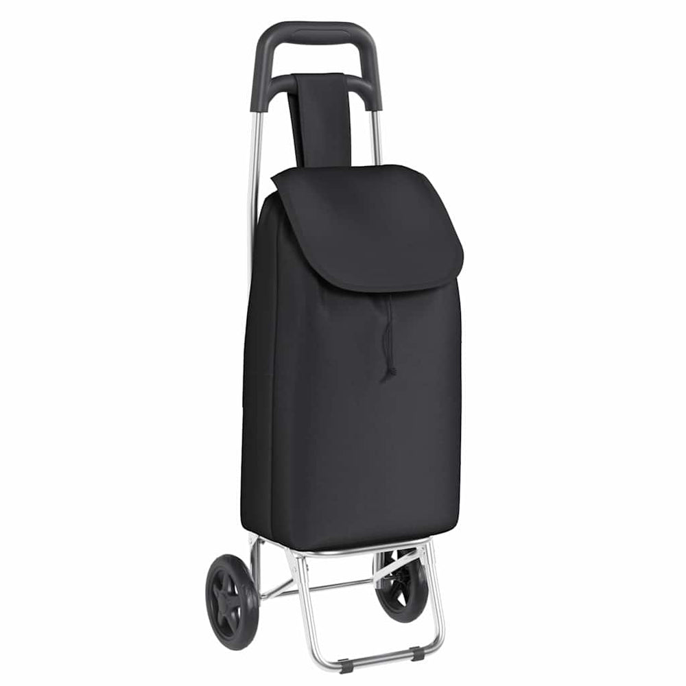 Vidaxl winkel trolley zwart 35 x 28 x 92 cm oxford stof