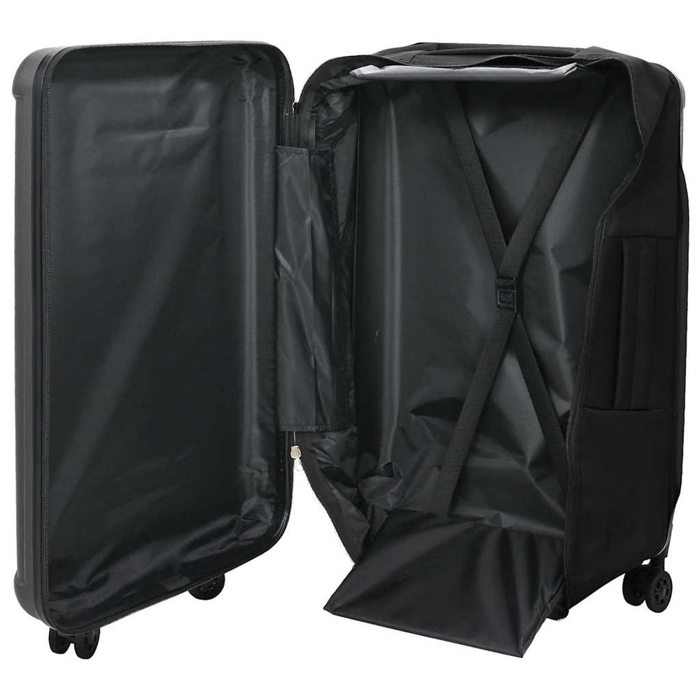Vidaxl koffer met slot donkergrijs 43 x 27 x 66 cm abs kunststof