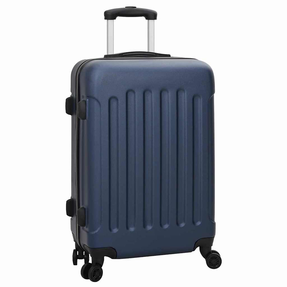 Vidaxl koffer met slot 3 st donkerblauw 50 x 31 x 78 cm abs kunststof