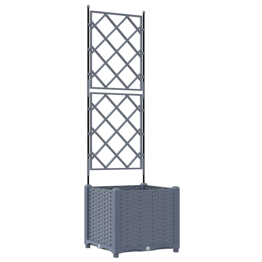 Vidaxl plantenbak lichtgrijs 40 x 40 x 143 cm pp