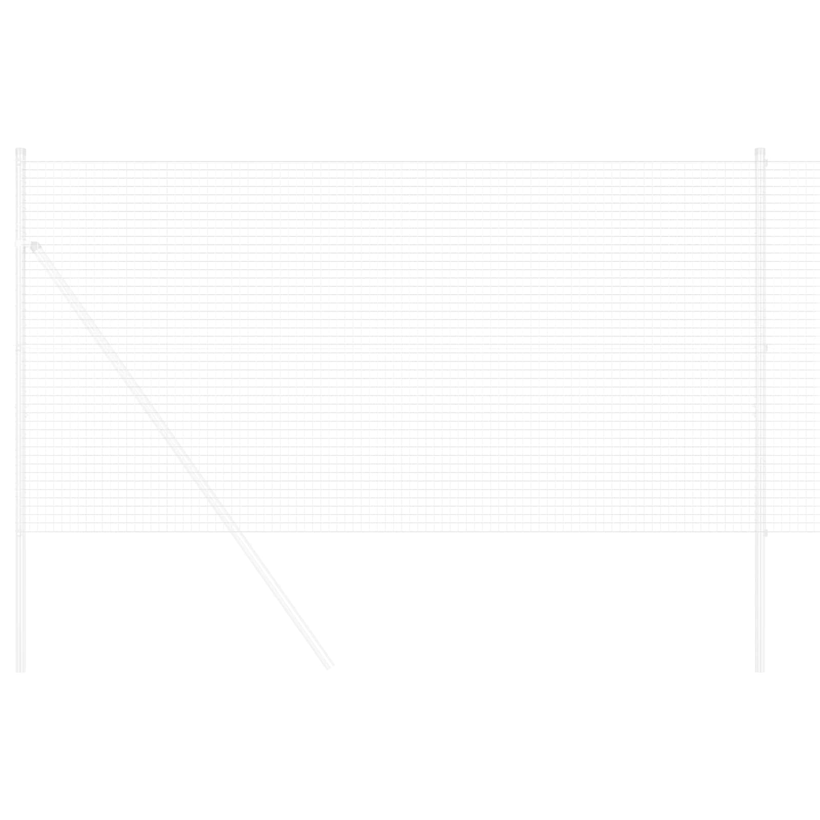Vidaxl gelaste draadhek zilver 1.2 x 10 m