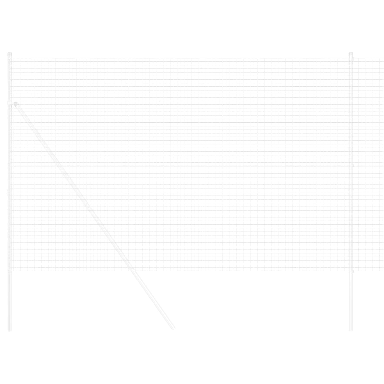 Vidaxl gelaste draadhek zilver 1.5 x 50 m