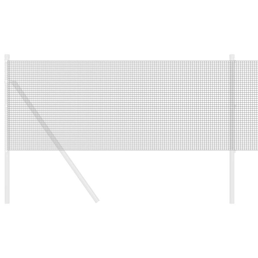 Vidaxl gelaste draadhek grijs 0.6 x 25 m