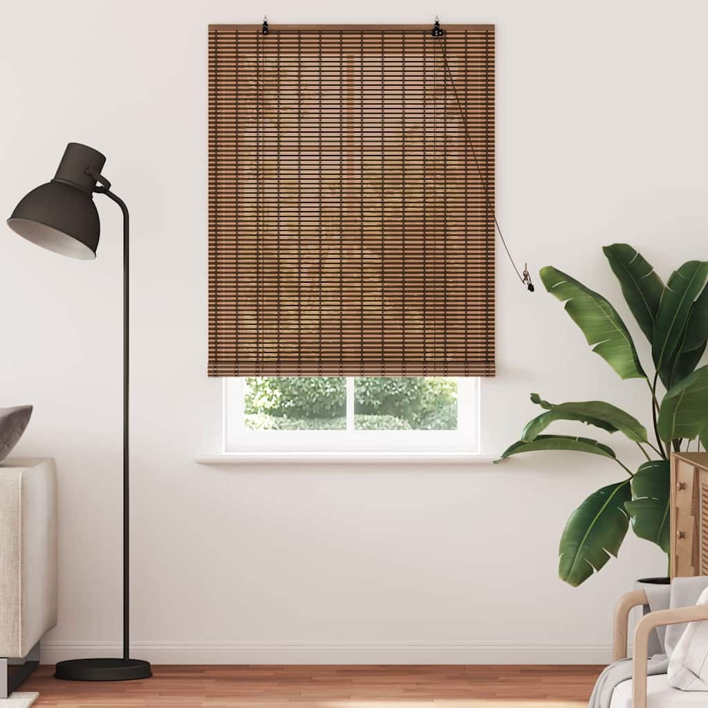 Vidaxl rolgordijn bruin 110 x 220 cm bamboe