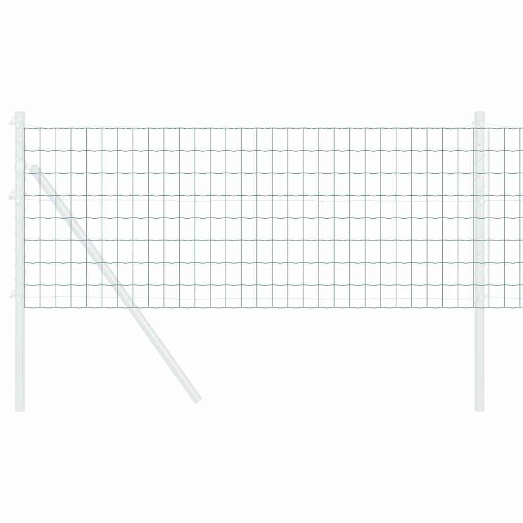 Vidaxl euro hek groen 0,4 x 10 m pvc-gecoat ijzer