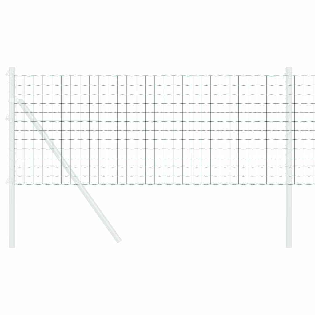 Vidaxl euro hek groen 0,4 x 50 m pvc-gecoat ijzer