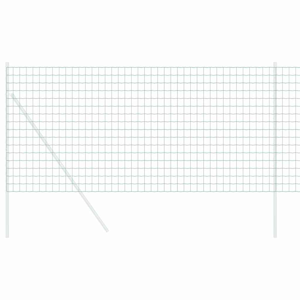 Vidaxl euro hek groen 0,4 x 50 m pvc-gecoat ijzer