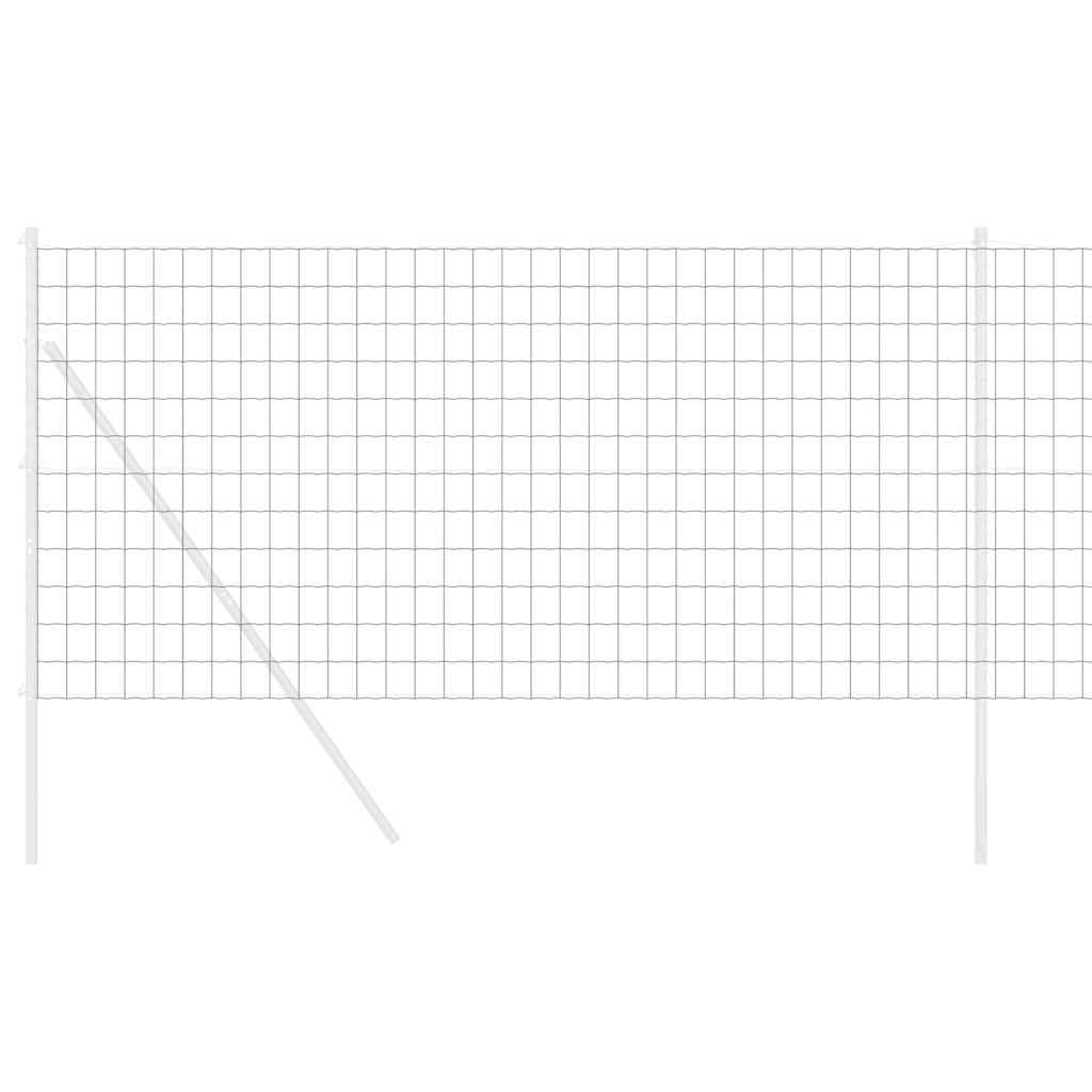 Vidaxl euro hek grijs 1 x 25 m pvc-gecoat ijzer