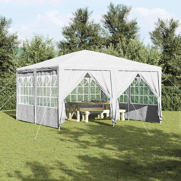 Vidaxl partytent 400 x 400 x 266 cm wit polyetheen