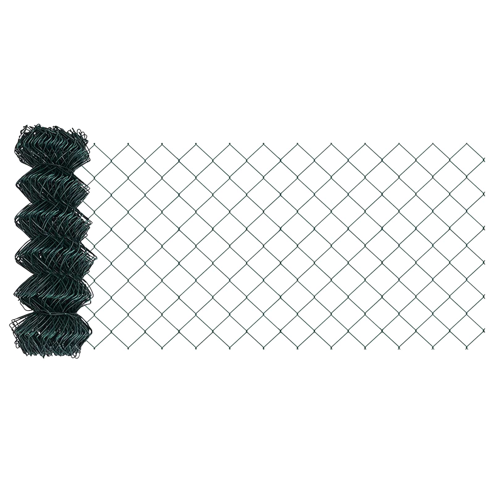 Vidaxl gaashek 25 x 0,6 m staal groen