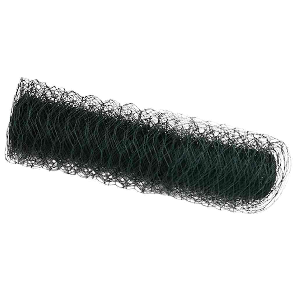 Vidaxl hexagon hek groen 0,5 x 100 m pvc