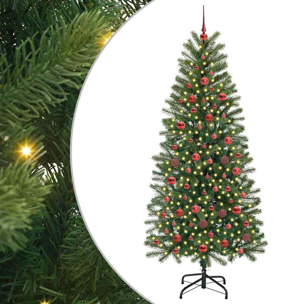 Vidaxl kunstkerstboom groen 180 cm pe en pvc